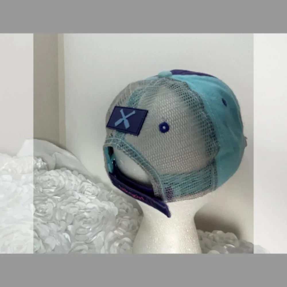 Lakegirl Ballcap Blue/White/Gray/Pink 